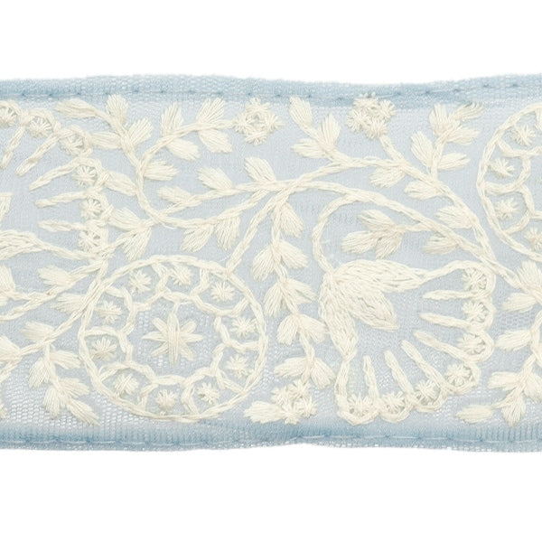 [De la cantidad 5] ArtilleraRibete "2024 Ribete bordado indio Blue X White M-115#10"