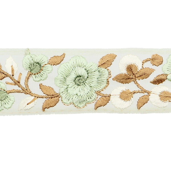 [Из количества 5] ремесленникОтделка "2024 Отделка для индийской вышивки Зеленый х зеленый М-134i"