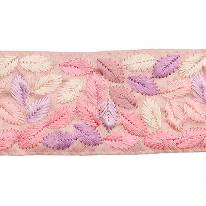 [De la cantidad 5] ArtilleraRibete "2024 Ribete bordado indio Pink X Purple M-151B"