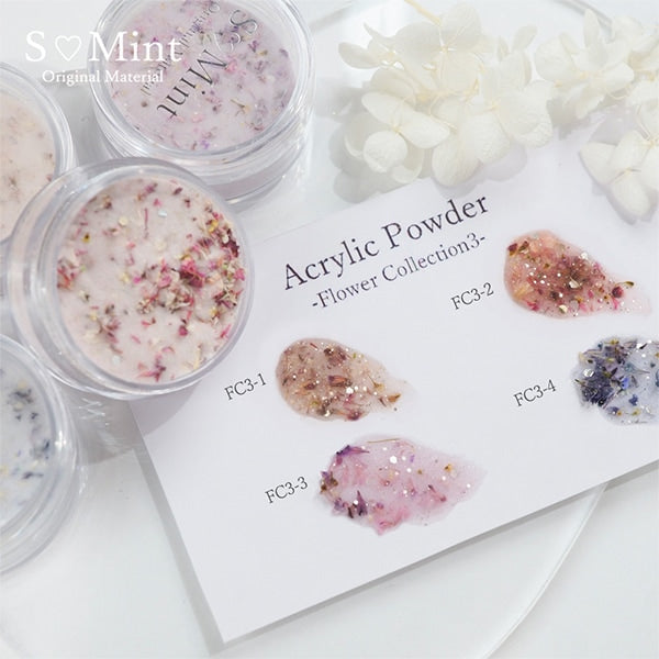 Resin material "Acrylic Powder Flower Collection 3 1st Color FC3-1" Smint Esmint