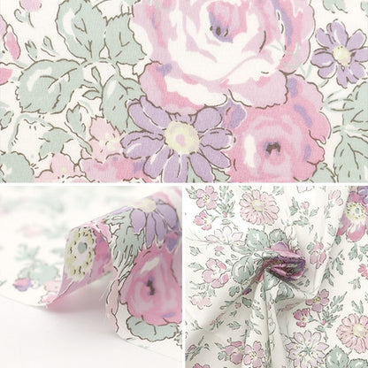 [De la quantité 5] tissu "Liberty tissu tanalone tanalone rose Ellen rose dc28757j24a" [Yuzawaya Original]