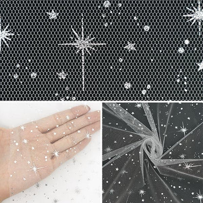 [Hasta 70 % de descuento en la tela de vestuario] [de la cantidad 5] Fabric "Meteorológica Líldor Ligera White X Silver KT2411TC-03"