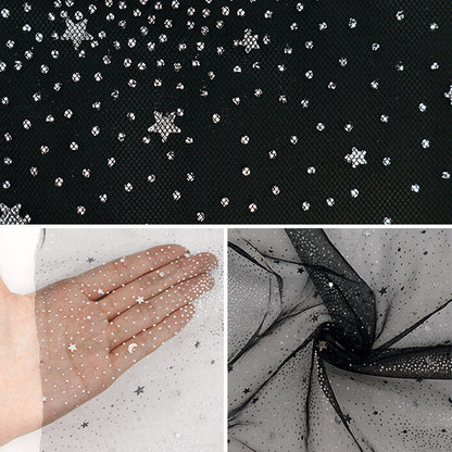 [From quantity 5] Fabric "Milky Wake Turu Galaxy Black KT2412TC-01"