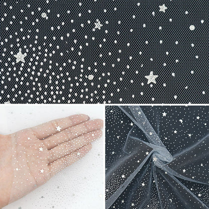 [From quantity 5] Fabric "Milky Wake Turu Galaxy Saxophone KT2412TC-06"