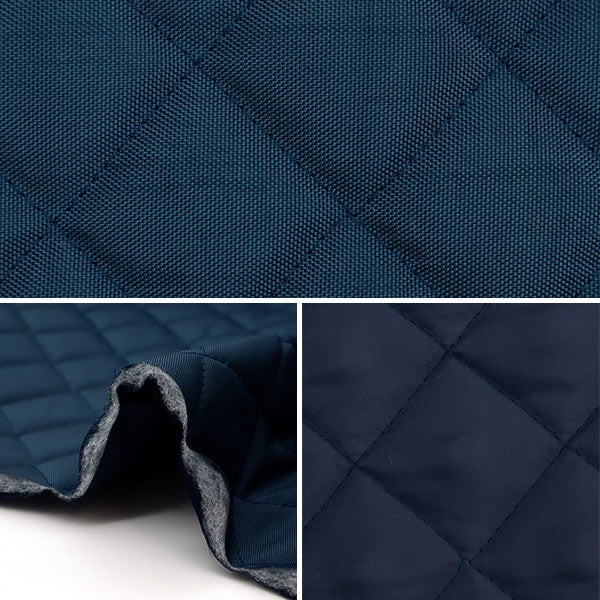 [De la quantité 5] Tissu "Waffle Nylon Quilting Navy KSG-850-89"