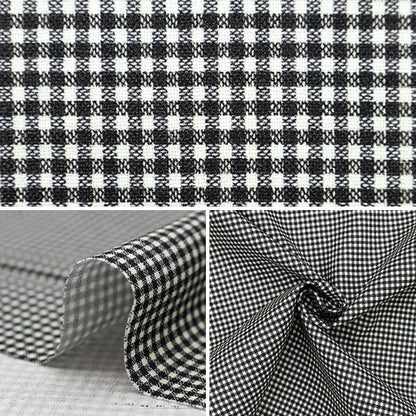 [De la cantidad 5] Fabric "Specia digital de láminas Gingham Small Black B83240Z-57"