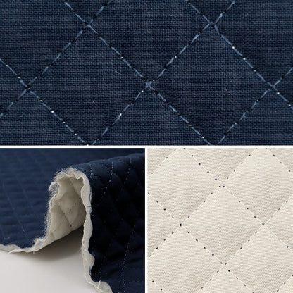 [Aus Menge 5] Fabric "Blatt Quilt Navy Qysctc-56NV"