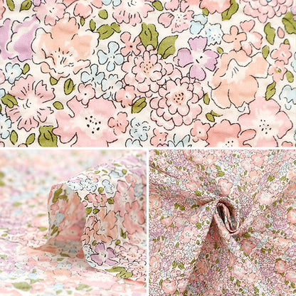 [الكمية من 5] قماش "Liberty Fabrics Lawn Ripple Michelle 3636017-E" [Yuzawaya Original]