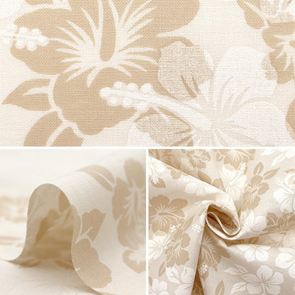 [From quantity 5] Fabric 『Sheeting Hawaii Amplint Beige AP4700-2A]