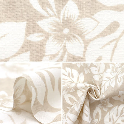 [From quantity 5] Fabric 『Sheeting Hawaii Amplint Brown AP4700-3A]