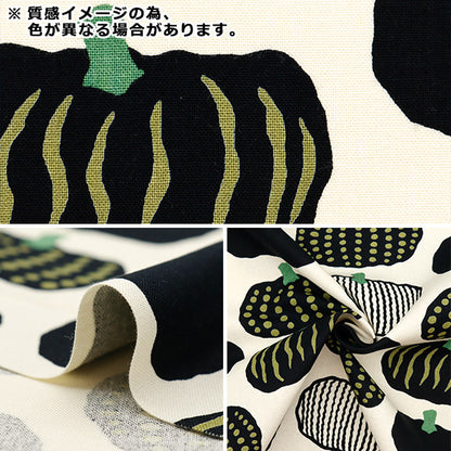 [From quantity 5] Fabric "Ukonoko Fool No. 10 Canvas Pumpkin Khaki x Beige Up5910-E" COTTON KOBAYASHI