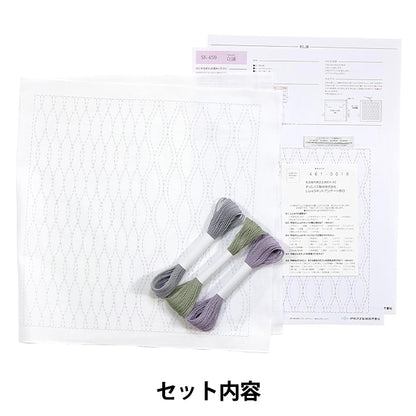 Kit di ricamo "kit sashiko hanabin watari sk-459" olympus orimpass