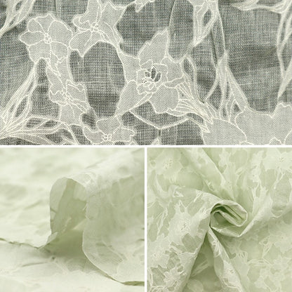 [From quantity 5] Fabric "Wavy Sheer Salt Reduced Silk Mint SALT-172SMI"