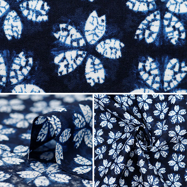 [From quantity 5] Fabric 『Scare Print Aperture style Japanese pattern Sakura 850257-8-1]