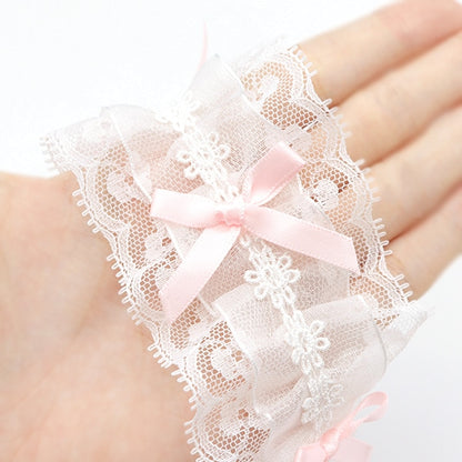 [수량 5에서] 레이스리본테이프 "리본약 60mm 너비 핑크 FR2349의 장식 경주]