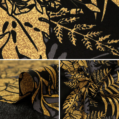 [From quantity 5] Fabric "Maunaroa T/C Hawaii Amplint Orchid Black YFOP3101"