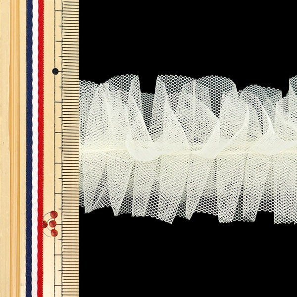 チュール 『ネロリローズ フリルチュールテープ オフホワイト NR-03』 KIYOHARA 清原