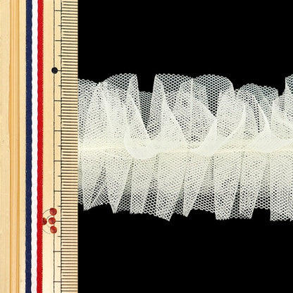 チュール 『ネロリローズ フリルチュールテープ オフホワイト NR-03』 KIYOHARA 清原