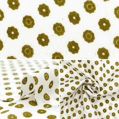 [De la quantité 5] tissu "Indien Imprimer petit motif jaune Ram-Boi-1f"