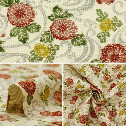 [De la quantité 5] Tissu "Siège Chrysanthemum Style Amairo 83062-1-1"