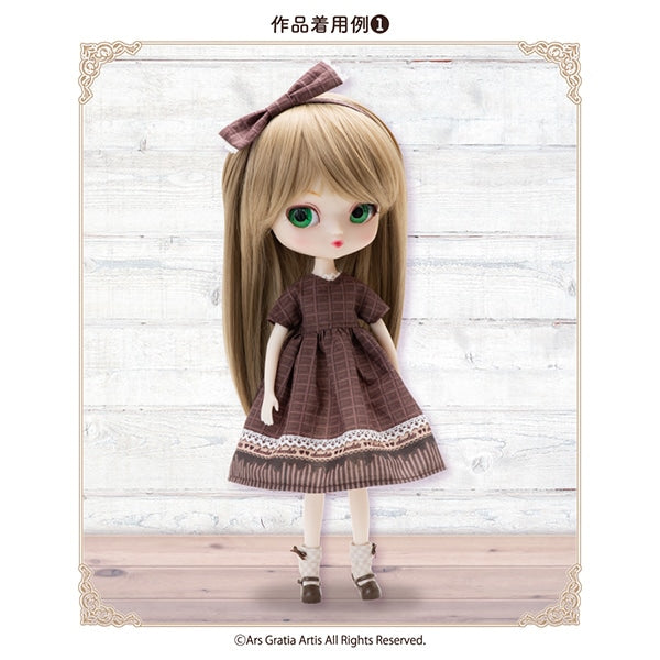型紙 『クラフティングドールのVネックワンピースセット DCPT-001