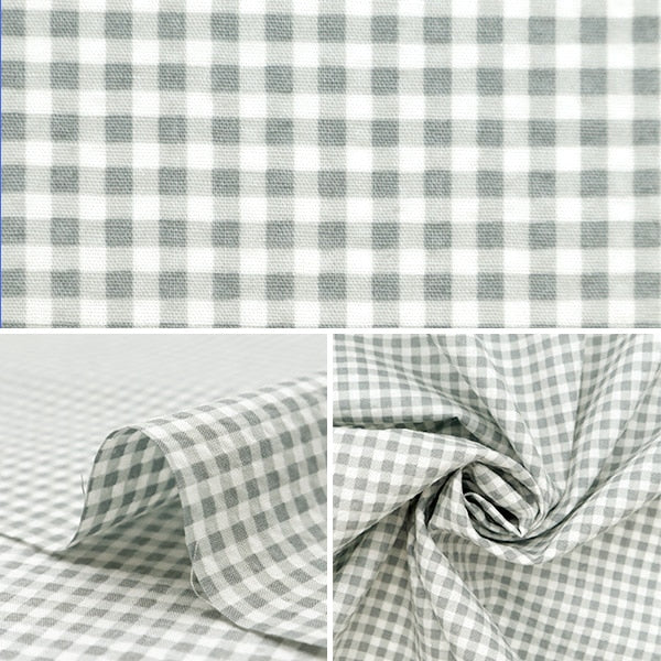 [De la cantidad 5] Fabric "Mini check b-ripche-gy de mosquito a prueba de mosquitos.