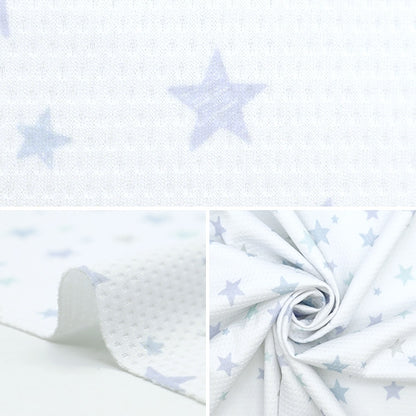 [Aus Menge 5] Stoff "Cool Cross Star White 150-1649-B1"