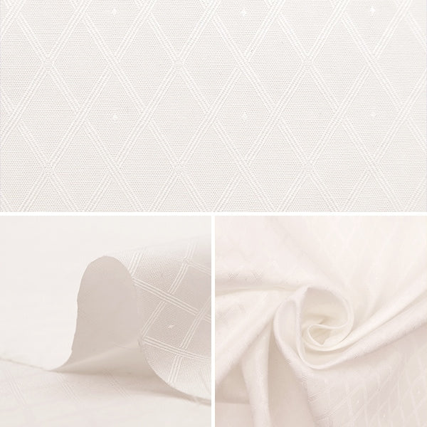 [Dalla quantità 5] tessuto "Cotton Jacquard White KW6267"