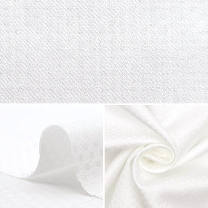 [From quantity 5] Fabric "cottonJacquard White KW7938-1]