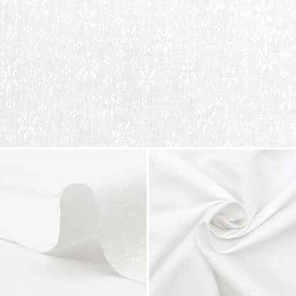 [From quantity 5] Fabric "cottonJacquard White KW7938-1-1]