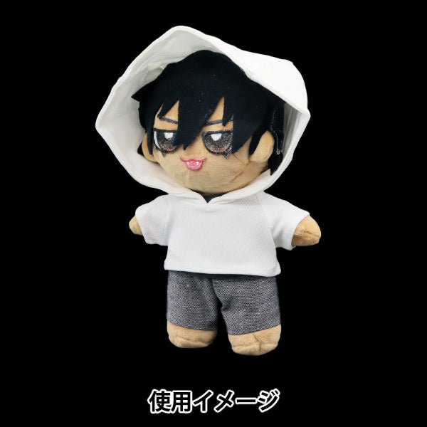手芸パーツ 『ぬいぐるみ服 シンプルフーディ Lサイズ 白 MPA-4A-L