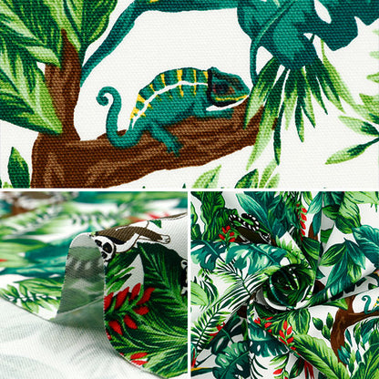 [De la cantidad 5] Fabric "Oxtropical White AP42813-1A"