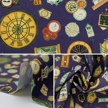 [From quantity 5] Fabric "Inkjet print fantasy districtSewing tools and accessoriesKU-05 of the store clock