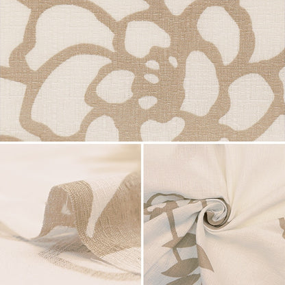 [De la quantité 5] Tissu "Interior Imprimer Kokuriko Pattern blanc 142-1349-A1"