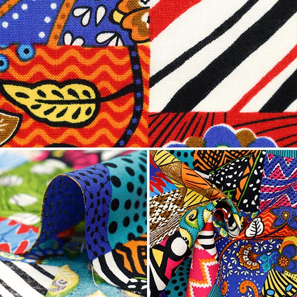 [From quantity 5] Fabric 『Sheeting African plint QuiltingPattern AP42807-1A]