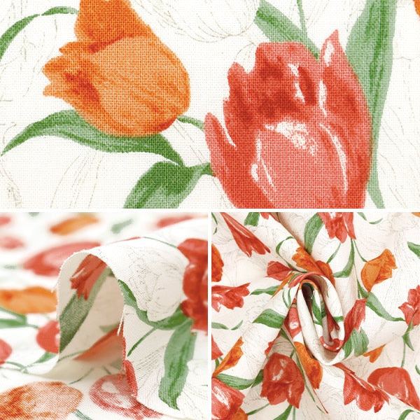 [De la cantidad 5] Fabric "Scare Grace Flower Elena Red 850479-1-1"