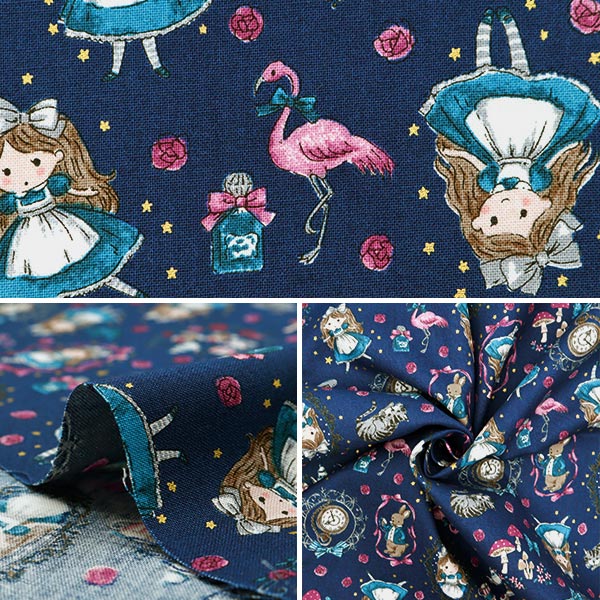 [From quantity 5] Fabric 『Sheeting Fairy Tail Alice YPA-56010-1A] KOKKA