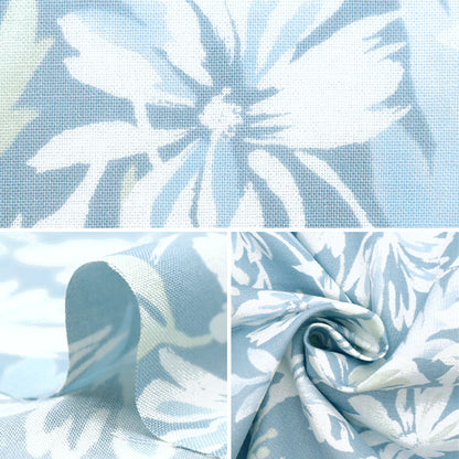 [À partir de 5] Tissu "Nova Sheeting Angel Soft Processing Brush Flower Bleu nse-Bfl-Bl" Kokka Kokka [Yuzawaya Original]