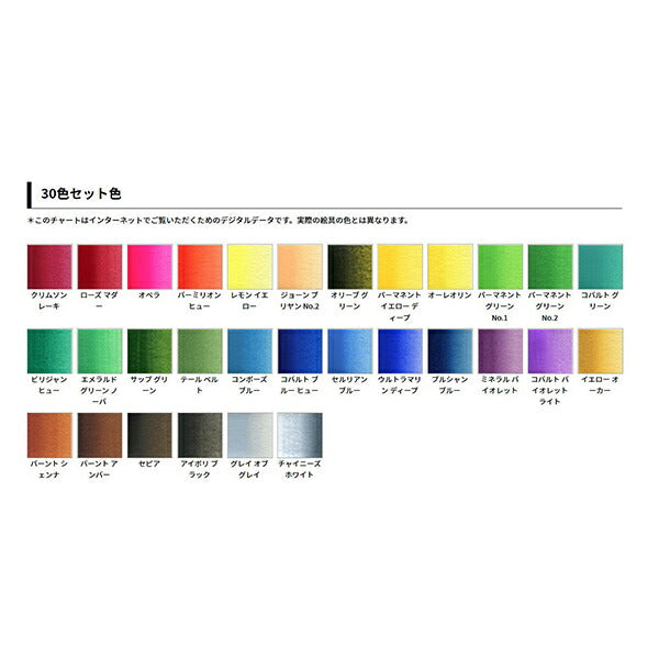絵具 『透明水彩絵具 HWC2号 W407 30色セット』 HOLBEIN ホルベイン