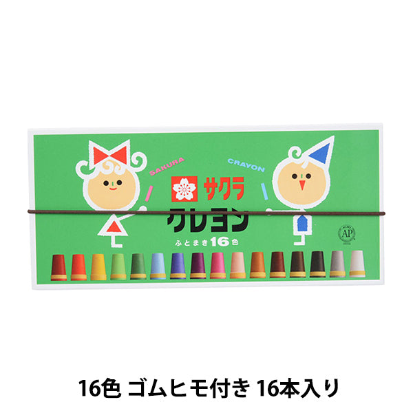 Материал изображения "Crayon Taromaki 16 Colors Эластичный шнурLy16r со строкой" Сакура Сакура Крепас