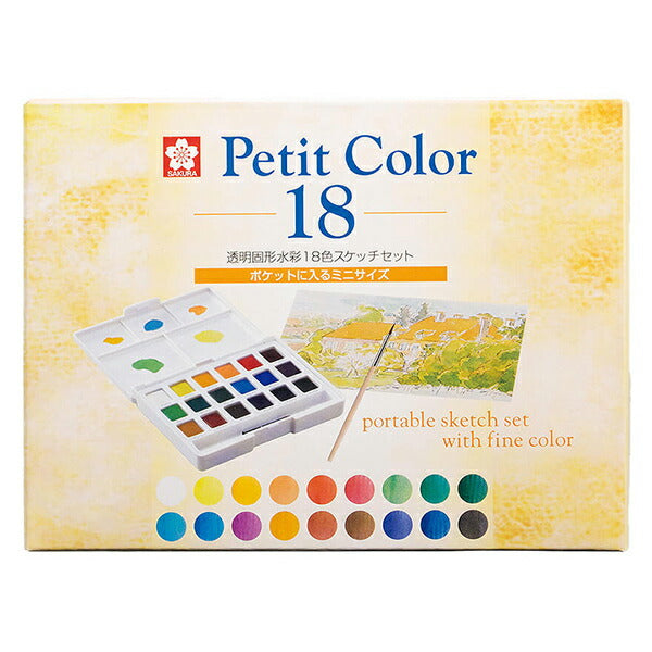 Paints "Petit Color 18 Color Set NCW-18" Sakura Sakura Crepass