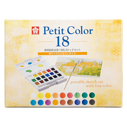 Paints "Petit Color 18 Color Set NCW-18" Sakura Sakura Crepass