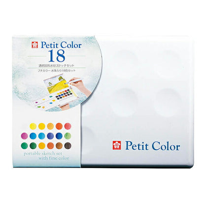 Painting "Petit Color Water Brush 18 Color Set NCW-18H" SAKURA Sakura Crepass