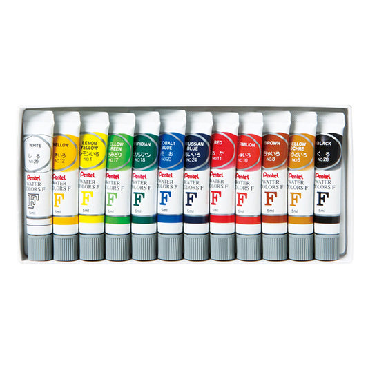 Pinturas "f tubo laminado de acuarela Enogur 12 Color WFR-12" Pentel Pentel