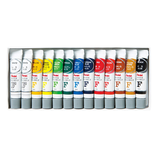 Pinturas "f tubo de acuarela laminada Enogur 12 piezas WFRL-12 WFRL-12" Pentel Pentel