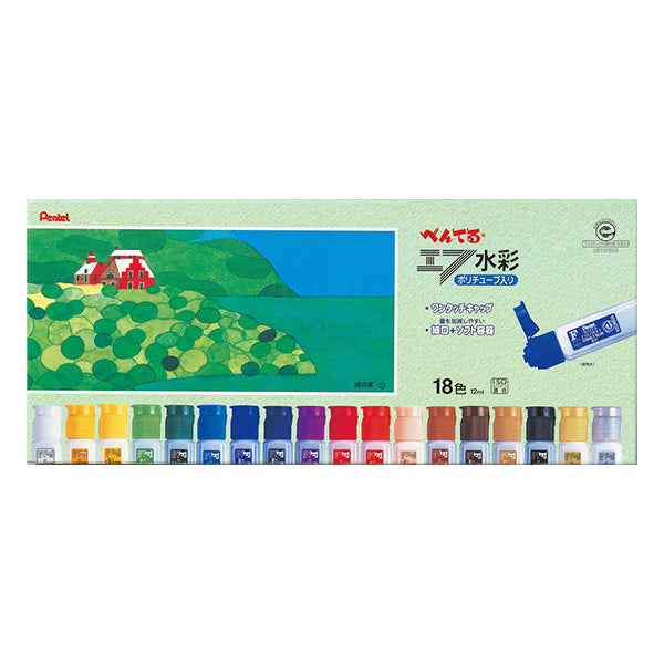 Dipinto "F WaterColor Polytube Enogu 18 Color WFC1-18" Pentel pentel