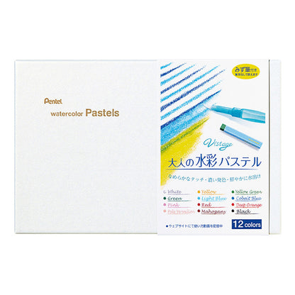 Искусственный материал "ViStage (ViStage) Взрослые акварельные пастель 12-цветов GHW1-12" Пенц пеница