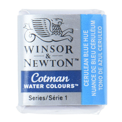 페인트 "Cotman Water Color Half Bread 139 Cerulean Blue Huu 3110139" Winsor & Newton