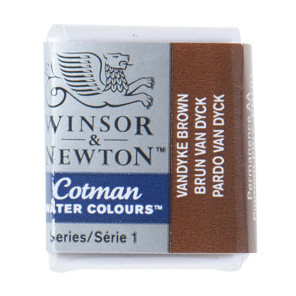 페인트 "Cotman Water Color Half Bread 676 Bandike Brown 3110676" Winsor & Newton