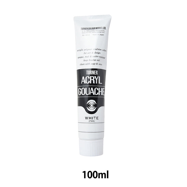 Material de imagen "Gash acrílico Color normal White 100ml" Turner Turner Color